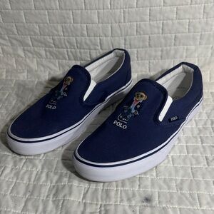 Polo by Ralph Lauren Kaeton Slip Navy Bear Slip-On Sneakers